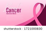 breast cancer awareness banner. ... | Shutterstock .eps vector #1721000830