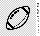 american football logo. simple... | Shutterstock .eps vector #1180081939