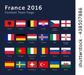 vector flags of france 2016... | Shutterstock .eps vector #438507886