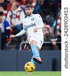 Small photo of Cristian Portugues 'Portu’ of Girona FC with the ball during the LaLiga EA Sports match between Athletic Club and Girona FC at San Mames Stadium on February 19, 2024, in Bilbao, Spain.