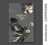 vector banner with tropical... | Shutterstock .eps vector #1209502006