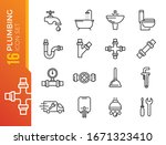 plumbing and sanitary equipment ... | Shutterstock .eps vector #1671323410