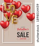 happy valentines day vector... | Shutterstock .eps vector #1898014459