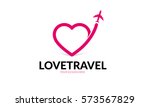 love travel logo | Shutterstock .eps vector #573567829