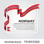norway flag background | Shutterstock .eps vector #792855583