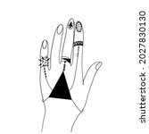 women's hands. manicure. beauty ... | Shutterstock .eps vector #2027830130