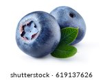 Blueberry. Two Fresh...