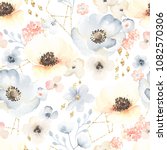 seamless floral pattern with... | Shutterstock .eps vector #1082570306