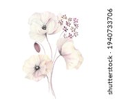 floral card with delicate... | Shutterstock . vector #1940733706