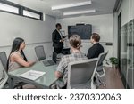 Small photo of Financial advisor discuss, provide internal and external reports on financial performance, predictions, and exposure to risk. Ensuring the organization has adequate resources and materials.