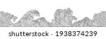 line art design of waves ... | Shutterstock .eps vector #1938374239