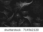 collection of cobweb  isolated... | Shutterstock .eps vector #714562120