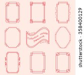 collection of stylish frames to ... | Shutterstock .eps vector #358400129