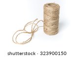 Linen String Isolated On A...