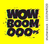 wow boom oops. comic text... | Shutterstock .eps vector #1101969020