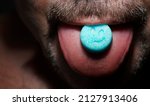 Bearded Man With Candy Pill In...