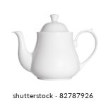 Teapot Isolated On White.