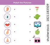 Five Senses Matching Game For...