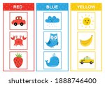 learn the primary colors. color ... | Shutterstock .eps vector #1888746400