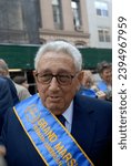 Small photo of New York NY USA-September 15, 2007 Former Secretary of State under Pres. Richard Nixon, Henry Kissinger marches as the Grand Marshal in the Steuben German-American Parade