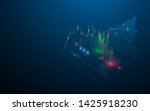 stock market virtual hologram... | Shutterstock .eps vector #1425918230