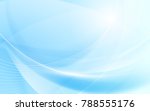 abstract blue wavy with blurred ... | Shutterstock .eps vector #788555176