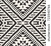 black and white tribal vector... | Shutterstock .eps vector #723540766