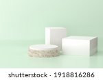 concrete and white cylinder and ... | Shutterstock . vector #1918816286