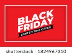 black friday sale banner.... | Shutterstock .eps vector #1824967310
