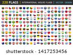 220 international flag set in... | Shutterstock .eps vector #1417253456