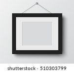blank photo frame  on the wall. ... | Shutterstock .eps vector #510303799