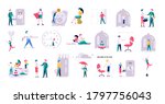 set of businessmen and women... | Shutterstock .eps vector #1797756043