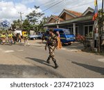 Small photo of A group of religious marchers celebrating the birthday of the Prophet Muhammad SAW in Central Java, Indonesia, 24 September 2023.