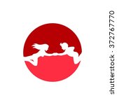 love people  cupid logo template | Shutterstock .eps vector #372767770