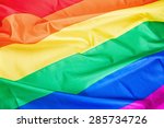 Fabric texture of the Gay flag background