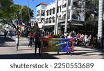 Small photo of Naples, Florida, USA-January 16, 2023: Naples Pride marchers at the 2023 Martin Luther King, Jr. Day parade in Naples.