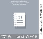 calendar icon with 31. | Shutterstock .eps vector #362709173