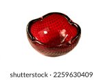 Red Strawberry Ashtray On A...