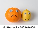food with funny face on white... | Shutterstock . vector #1683484630