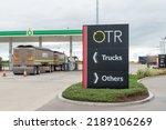 Small photo of Tailem Bend, Australia - August 05, 2022: BP OTR road house, the service station near The Bend Motorsport Park, South Australia