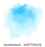 blue color vector hand drawn... | Shutterstock .eps vector #1407734123