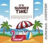 its summer time poster | Shutterstock .eps vector #1140595589