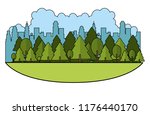 cityscape scenery cartoon... | Shutterstock .eps vector #1176440170