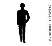 man standing silhouette  people ... | Shutterstock .eps vector #646924960