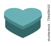 heart shape box | Shutterstock .eps vector #756608410