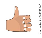 thumb up like hand symbol | Shutterstock .eps vector #764742766