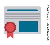 diploma education certification | Shutterstock .eps vector #779695939