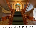 Small photo of QUEBEC CITY CANADA 08 28 2022: Stair of the National Assembly of Quebec (officially in French: Assemblee nationale du Quebec) is the legislative body of the province of Quebec in Canada.