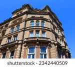 Small photo of CARDIFF WALES UNITED KINGDOM 06 17 23: A landmark building on a street known to most for its brassy nightlife. The 19th-century Royal Hotel is Cardiff’s oldest hotel