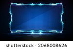 abstract futuristic background... | Shutterstock .eps vector #2068008626